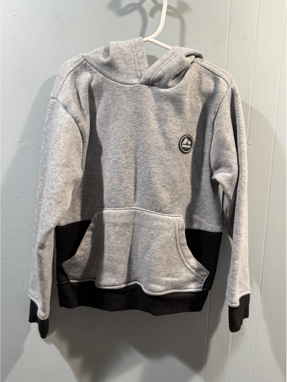 Kids Boys RBX Pullover Hoodie Size 5/6 Gray
